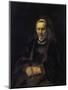 Portrait of an Elderly Woman-Rembrandt van Rijn-Mounted Giclee Print