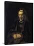 Portrait of an Elderly Woman-Rembrandt van Rijn-Stretched Canvas