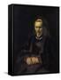 Portrait of an Elderly Woman-Rembrandt van Rijn-Framed Stretched Canvas