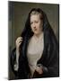 Portrait of an Elegant Lady, 18Th Century (Oil on Canvas)-Johann Georg Ziesenis-Mounted Giclee Print