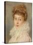 Portrait of an Elegant Woman-Konstantin Egorovich Makovsky-Stretched Canvas