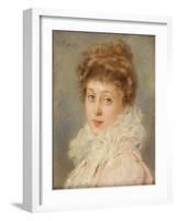 Portrait of an Elegant Woman-Konstantin Egorovich Makovsky-Framed Giclee Print