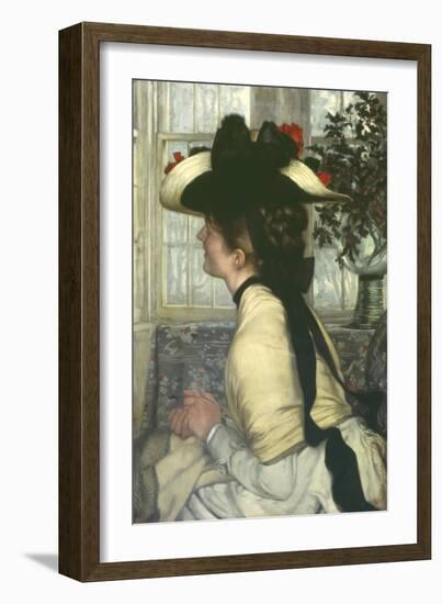 Portrait of an Elegant Young Woman-James Tissot-Framed Giclee Print