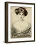 Portrait of an Elegant Young Woman-Lewis Baumer-Framed Art Print