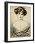 Portrait of an Elegant Young Woman-Lewis Baumer-Framed Art Print