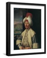 Portrait of an European in Turkish Costume, Second Half of the 18th C-Antoine de Favray-Framed Giclee Print