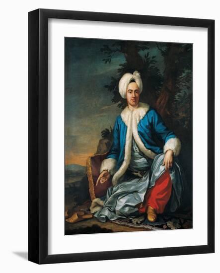 Portrait of an European in Turkish Costume, Second Half of the 18th C-Antoine de Favray-Framed Giclee Print