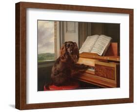 Portrait of an Extraordinary Musical Dog, 1805-Philip Reinagle-Framed Art Print