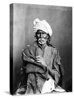 Portrait of an Indian Man, from 'The Costumes and People of India', C.1860s-Willoughby Wallace Hooper-Stretched Canvas