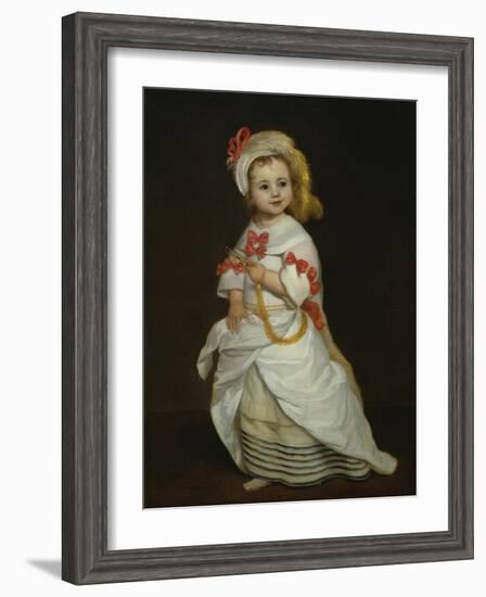 Portrait of an Infanta (Oil on Canvas)-Don Juan Carreno de Miranda-Framed Giclee Print