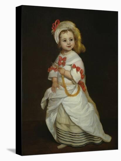 Portrait of an Infanta (Oil on Canvas)-Don Juan Carreno de Miranda-Stretched Canvas