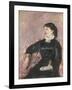 Portrait of an Italian Lady-Mary Cassatt-Framed Giclee Print