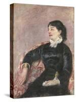 Portrait of an Italian Lady-Mary Cassatt-Stretched Canvas