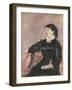 Portrait of an Italian Lady-Mary Cassatt-Framed Giclee Print