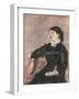 Portrait of an Italian Lady-Mary Cassatt-Framed Giclee Print