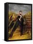Portrait of an Officer in the Garde Nationale-Horace Vernet-Framed Stretched Canvas