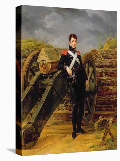 Portrait of an Officer in the Garde Nationale-Horace Vernet-Stretched Canvas