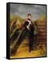 Portrait of an Officer in the Garde Nationale-Horace Vernet-Framed Stretched Canvas