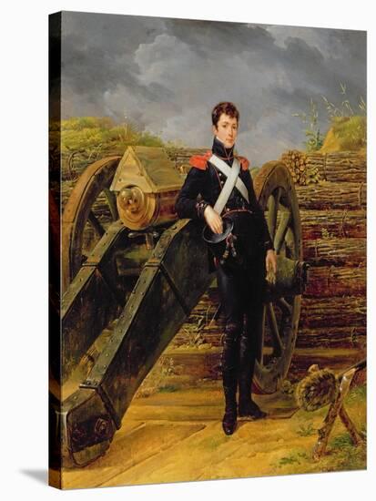 Portrait of an Officer in the Garde Nationale-Horace Vernet-Stretched Canvas