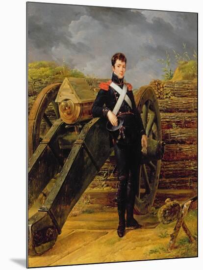 Portrait of an Officer in the Garde Nationale-Horace Vernet-Mounted Giclee Print