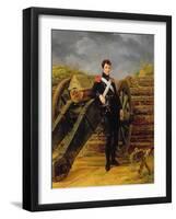 Portrait of an Officer in the Garde Nationale-Horace Vernet-Framed Giclee Print