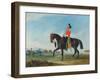 Portrait of an Officer of the 3rd Dragoon Guards with Other Members of the Regiment Beyond-John E. Ferneley-Framed Giclee Print