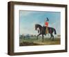 Portrait of an Officer of the 3rd Dragoon Guards with Other Members of the Regiment Beyond-John E. Ferneley-Framed Giclee Print