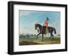 Portrait of an Officer of the 3rd Dragoon Guards with Other Members of the Regiment Beyond-John E. Ferneley-Framed Giclee Print