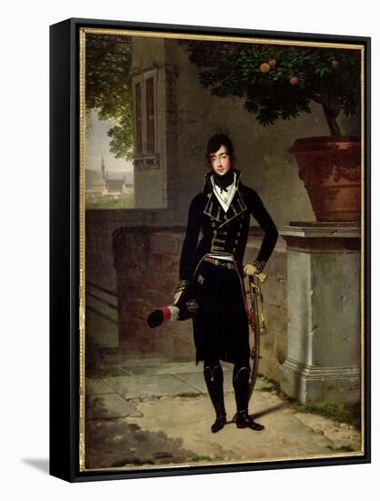 Portrait of an Officer of the Cisalpine Republic, 1801-Louis Gauffier-Framed Stretched Canvas