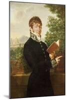 Portrait of an Official, Said to Be l'Intendant Delonay, Standing Above Florence, 1809-Francois-xavier Fabre-Mounted Giclee Print