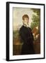 Portrait of an Official, Said to Be l'Intendant Delonay, Standing Above Florence, 1809-Francois-xavier Fabre-Framed Giclee Print