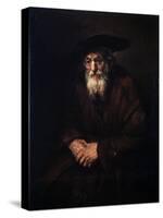 Portrait of an Old Jew, 1654-Rembrandt van Rijn-Stretched Canvas