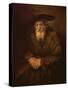 Portrait of an Old Jew-Rembrandt van Rijn-Stretched Canvas