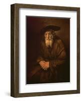 Portrait of an Old Jew-Rembrandt van Rijn-Framed Premium Giclee Print