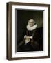 Portrait of an Old Lady, Possibly Elisabeth Bas-Ferdinand Bol-Framed Art Print