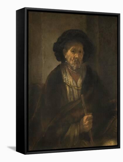 Portrait of an Old Man, 1655-Rembrandt Harmensz. van Rijn-Framed Stretched Canvas