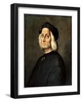 Portrait of an Old Man, 16th Century-Ridolfo Ghirlandaio-Framed Giclee Print