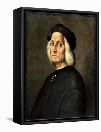 Portrait of an Old Man, 16th Century-Ridolfo Ghirlandaio-Framed Stretched Canvas