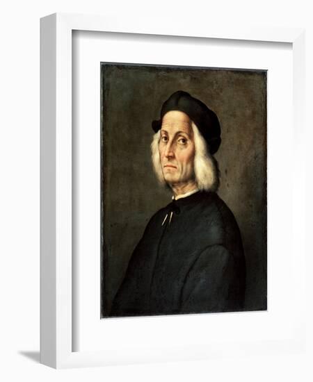 Portrait of an Old Man, 16th Century-Ridolfo Ghirlandaio-Framed Giclee Print