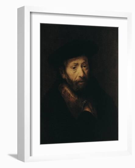 Portrait of an Old Man, 17th Century-Rembrandt van Rijn-Framed Giclee Print