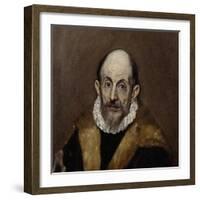 Portrait of an Old Man, c.1590–1600-El Greco-Framed Giclee Print