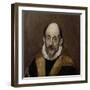 Portrait of an Old Man, c.1590–1600-El Greco-Framed Giclee Print