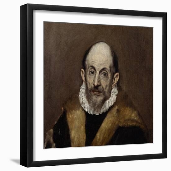 Portrait of an Old Man, c.1590–1600-El Greco-Framed Giclee Print