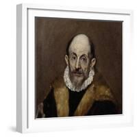 Portrait of an Old Man, c.1590–1600-El Greco-Framed Giclee Print