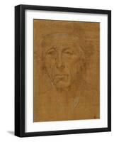 Portrait of an Old Man, Full-Face, With Cap-Lorenzo di Credi-Framed Giclee Print