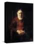 Portrait of an Old Man in Red, 1652-1654-Rembrandt van Rijn-Stretched Canvas