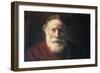 Portrait of an Old Man in Red, 17th Century-Rembrandt van Rijn-Framed Giclee Print