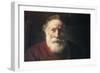 Portrait of an Old Man in Red, 17th Century-Rembrandt van Rijn-Framed Giclee Print