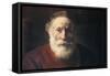 Portrait of an Old Man in Red, 17th Century-Rembrandt van Rijn-Framed Stretched Canvas