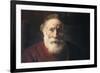 Portrait of an Old Man in Red, 17th Century-Rembrandt van Rijn-Framed Giclee Print